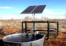 solar powered water well